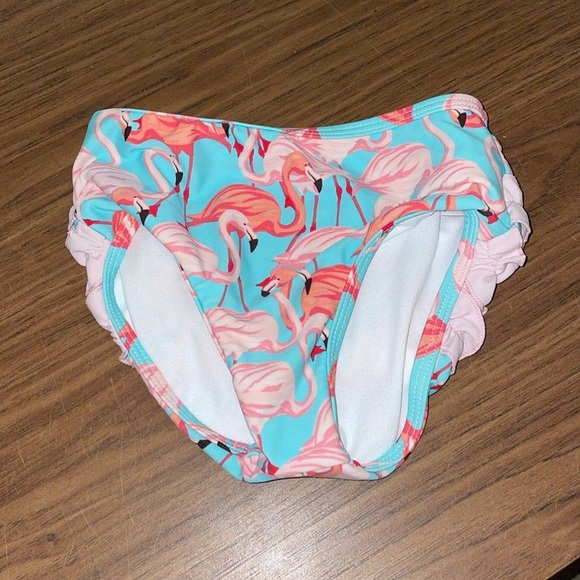 Ruffle Butts Vibrant Flamingo Flounce Bikini Bottom size 3T - Picture 1 of 15